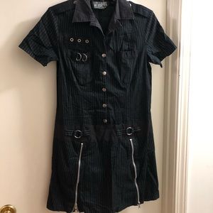 🦇Deadstock Vintage Lip Service Gangsta Dress L